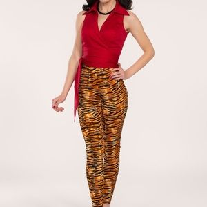 Pinup Couture Deadly dames Tiger Print leggings